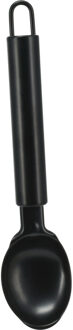Excellent Houseware Kook/keuken gerei - ijslepel - zwart - RVS - 19 cm