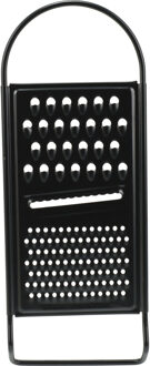 Excellent Houseware Kook/keuken gerei - keukenrasp - zwart - RVS - 29 x 11 cm