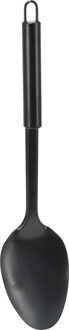 Excellent Houseware Kook/keuken gerei - opschep lepel - zwart - RVS - 32 cm