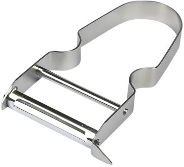 Excellent Houseware Kook/keuken gerei - schilmes/dunschiller - zilver - RVS - 11 x 6.5 cm