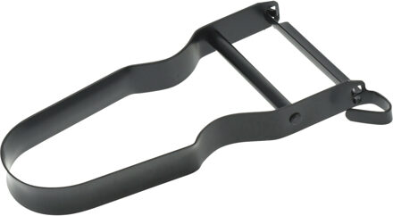 Excellent Houseware Kook/keuken gerei - schilmes/dunschiller - zwart - RVS - 11 x 5 x 1 cm