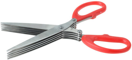 Excellent Houseware Kruidenschaar rood handvat 15 cm