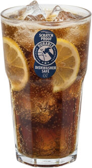 Excellent Houseware Longdrink glas - 370 ml - onbreekbaar kunststof - herbruikbaar