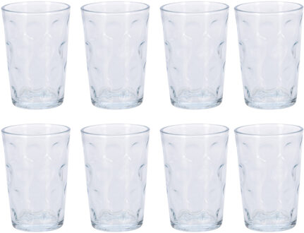 Excellent Houseware luxe drink glazen - 8x stuks - 200ml Transparant