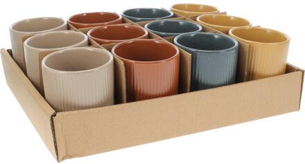 Excellent Houseware Mokje aardewerk 200ml Ø7xH8,6cm verschillende