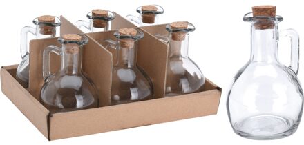 Excellent Houseware Olie/azijn fles glas 150ml transparant