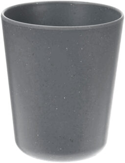 Excellent Houseware Onbreekbare kunststof/melamine beker - grijs - 450 ml Donkergrijs