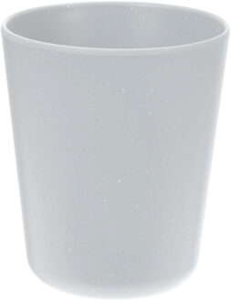 Excellent Houseware Onbreekbare kunststof/melamine beker - wit - 450 ml