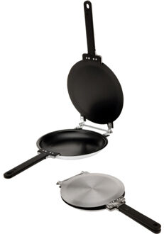 Excellent Houseware pannenkoeken pan 19 cm ø Zilverkleurig#Zwart