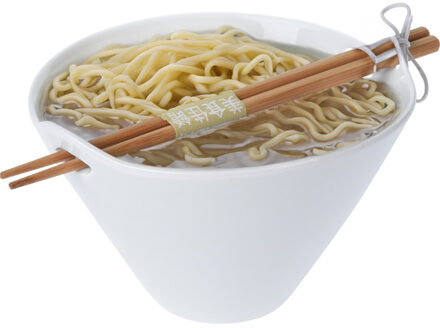 Excellent Houseware Ramen bowl - inclusief chopsticks - porselein - noodle kom set