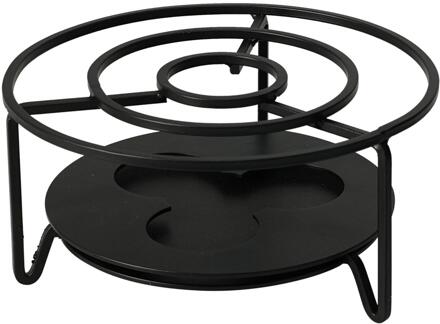 Excellent Houseware Rechaud RVS Ø16xH8cm zwart