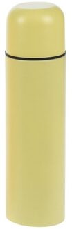 Excellent Houseware RVS thermoskan/isoleerkan 500 ml geel