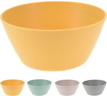Excellent Houseware Schaal gerecycled kunststof 300ml verschillende