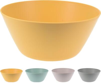 Excellent Houseware Schaal gerecycled kunststof 600ml verschillende