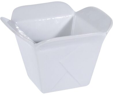 Excellent Houseware schaal porselein 110x110x75mm wit