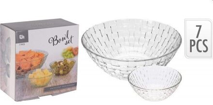 Excellent Houseware Schaalset glaswerk 7-delig