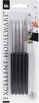 Excellent Houseware Schilmessenset 5-delig zwart