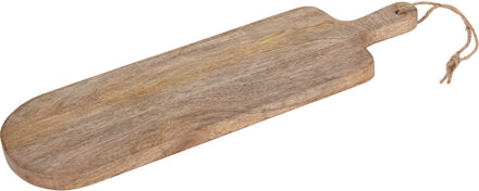 Excellent Houseware Serveerplank - 15 x 49 cm - hout - kaasplank - borrelplank