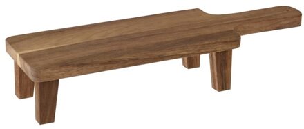 Excellent Houseware Serveerplank acacia 38x11x0,7cm bruin