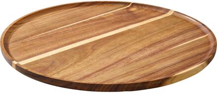 Excellent Houseware Serveerplank acacia Ø35x1,5cm bruin