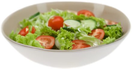 Excellent Houseware Serveerschaal/saladeschaal - D30 x H9 cm - kunststof - bruin - rond