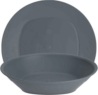 Excellent Houseware Serviesset 8-delig - kunststof - grijs - 4 personen