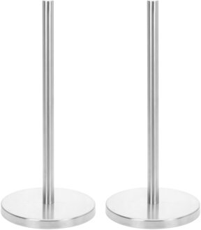 Excellent Houseware Set van 2x Rvs keukenrolhouders rond 15 x 33 cm