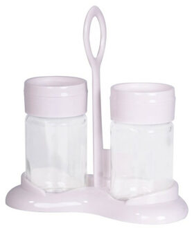 Excellent Houseware Set van peper en zout strooiers van glas 15 x 16 cm Transparant