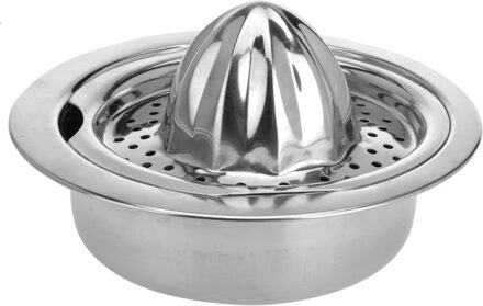 Excellent Houseware Sinaasappelpers/citruspers - Handmatig - RVS - 16,5 x 6 cm