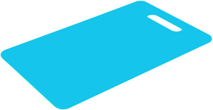 Excellent Houseware snijplank voor keuken/voedsel - blauw - kunststof - 34 x 24 cm