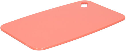 Excellent Houseware Snijplank voor keuken/voedsel - zalm roze - Kunststof - 24 x 15 cm