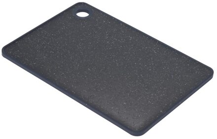Excellent Houseware snijplank - zwart gemeleerd - kunststof - 23 x 16 cm