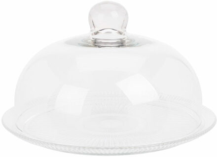 Excellent Houseware Stolp taartplateau - glas - 30 cm - serveerschaal