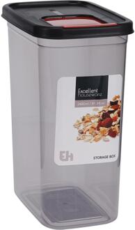 Excellent Houseware Strooibus kunststof 2400ml grijs