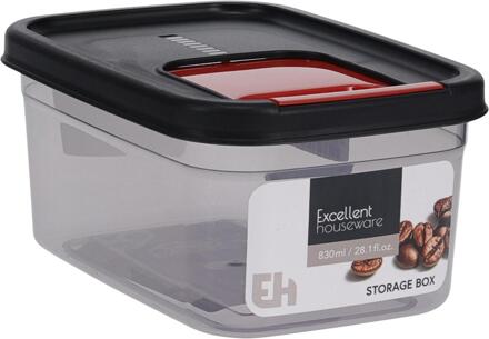 Excellent Houseware Strooibus kunststof 830ml grijs