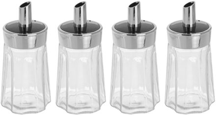 Excellent Houseware Suikerstrooier/suikerdispenser - 4x - 175 ml - Suikervaatje - horeca / restaurant / thuis