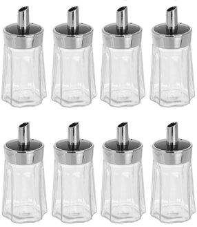 Excellent Houseware Suikerstrooier/suikerdispenser - 8x - 175 ml - Suikervaatje - horeca / restaurant / thuis