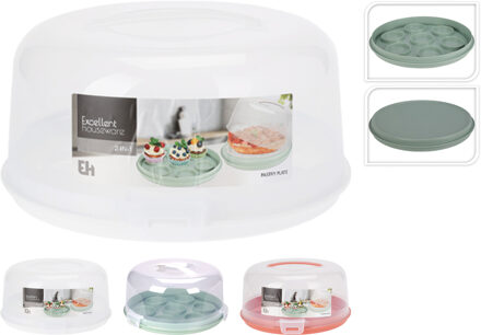 Excellent Houseware Taartplateau 2-in-1 kunststof verschillende