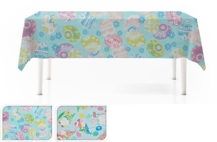 Excellent Houseware Tafelkleed flanel 130x180cm 2ass blauw