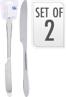 Excellent Houseware Tafelmessenset 2-delig 23,5cm zilver