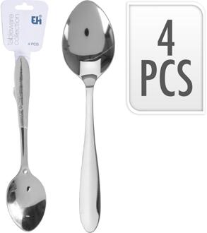 Excellent Houseware Theelepel 4-delig zilver