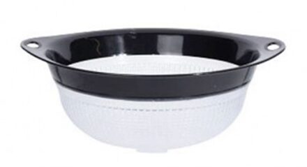 Excellent Houseware Vergiet kunststof met grepen Ø31cm zwart