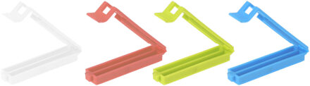 Excellent Houseware vershoudklemmen/vershoudclips - 20x - multicolor - kunststof