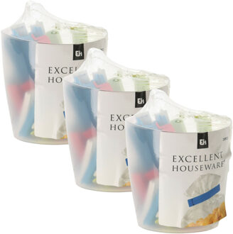 Excellent Houseware vershoudklemmen / vershoudclips - 60x - kunststof
