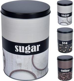 Excellent Houseware Voorraadblik Coffee/Tea/Sugar verschillende