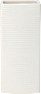 Excellent Houseware Waterverdamper radiator - ivoor wit - met relief - kunststeen - 18 cm - luchtbevochtiger
