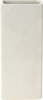 Excellent Houseware Waterverdamper radiator - wit - met relief - kunststeen - 18 cm - luchtbevochtiger