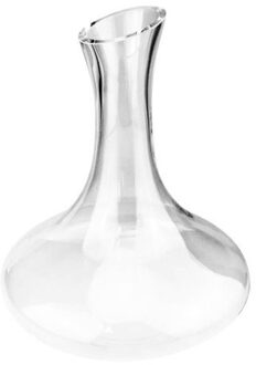 Excellent Houseware Wijn karaf/decanteer kan - glas - 1,5 liter - Decanteerkaraf Transparant