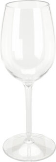 Excellent Houseware Wijnglas - 1x - transparant - kunststof - 330 ml