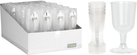 Excellent Houseware Wijnglas kunststof 160ml set van 4 stuks transparant
